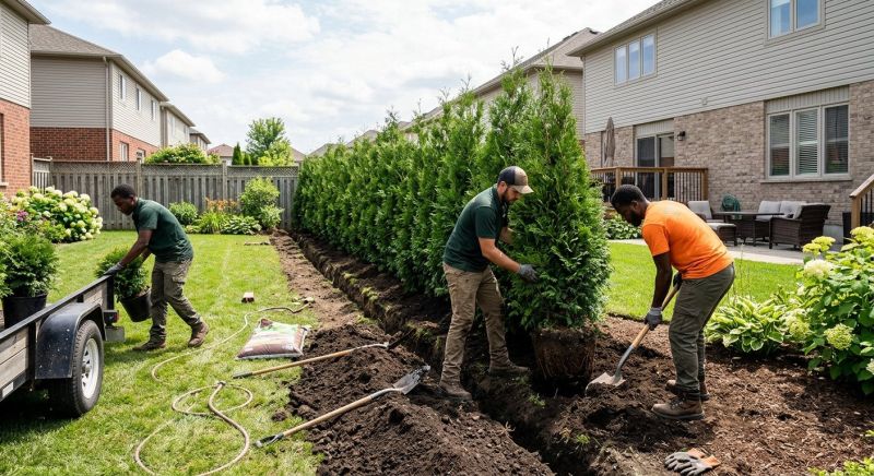 Privacy Shrub Planting in Ventura County, CA