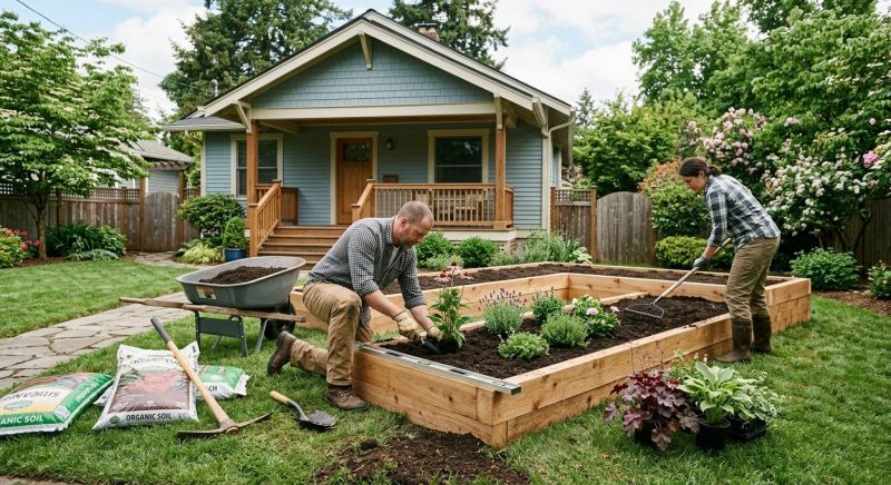 Garden Bed Construction in Ventura County, CA