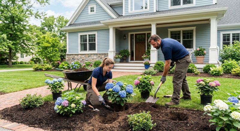 Hydrangea Planting in Ventura County, CA