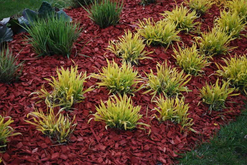 Red Mulch Installation in Ventura County, CA