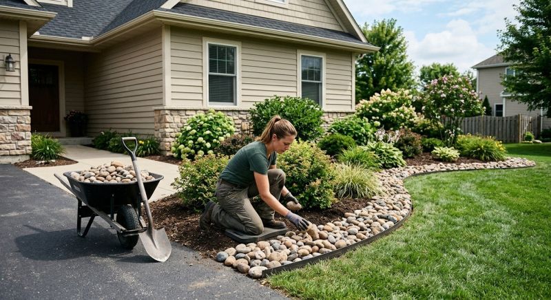 River Rock Landscaping in Ventura County, CA