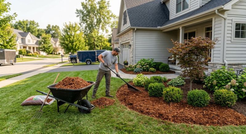 Shredded Mulch Installation in Ventura County, CA